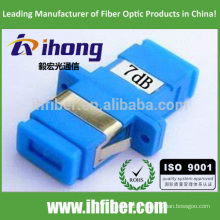 SC / UPC Singlemode Optical Bulkhead-type Fixed Value Attenuator 7db